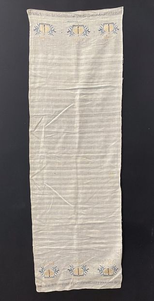 Meeting of six embroidered towels, Turkey,...