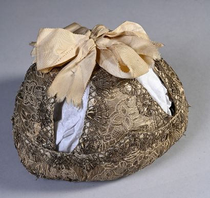 Bourrelet of child, XVIIIth century, quilted...