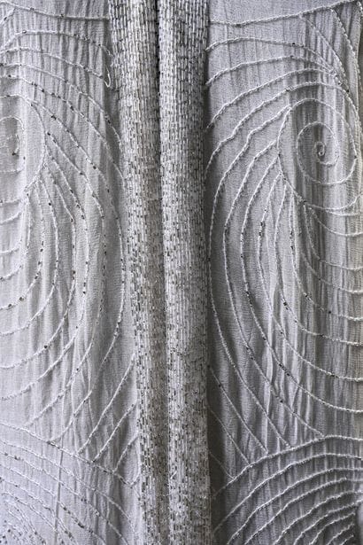 Jacket of an embroidered evening set, circa...