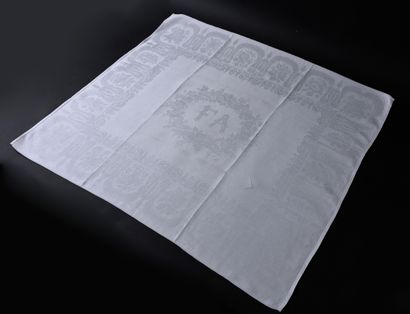 Twelve napkins with the number FA, Second...