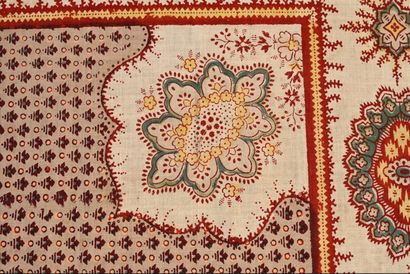 Neckerchief, 19th century, cream cotton canvas...