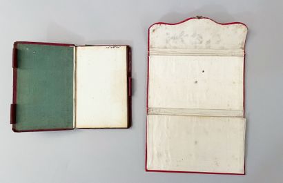 Portfolio, early 19th century, red morocco...