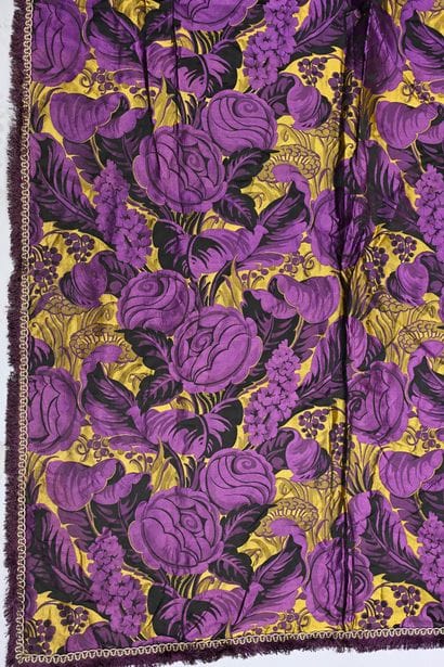Two pairs of curtains, circa 1925, lampas...