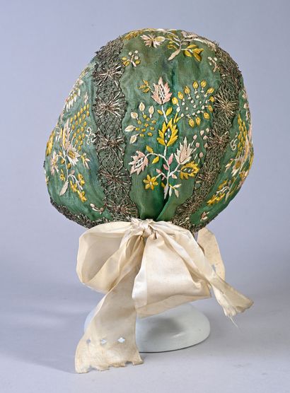 Embroidered cap, late eighteenth-early nineteenth...
