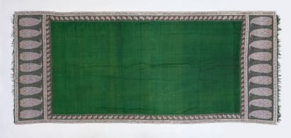Rare long cashmere shawl, India, first quarter...