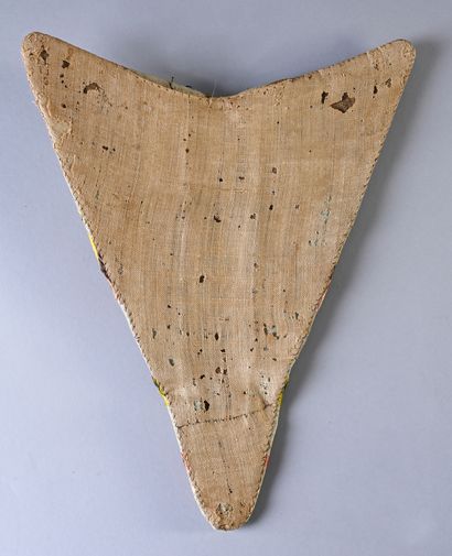 Piece of embroidered stomach of a court dress,...