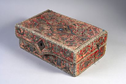 Embroidered velvet mailbox, Turkey, late...