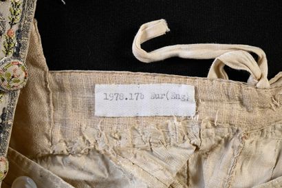 French suit complete, circa 1770, suit, vest...
