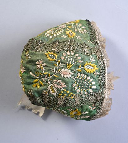 Embroidered cap, late eighteenth-early nineteenth...