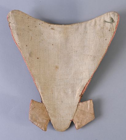 Piece of embroidered stomach of a court dress,...