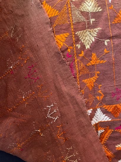 Phulkari shawl, India, 20th century, shawl...