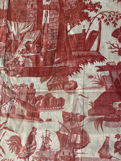 The Savoyard Dance, printed canvas with characters,...