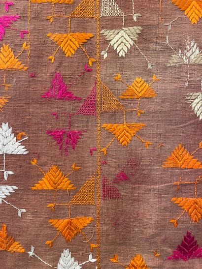 Phulkari shawl, India, 20th century, shawl...