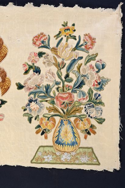 Marian antependium applied embroidery of...