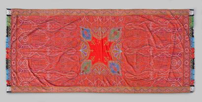 Long cashmere shawl, India, circa 1860-1870,...
