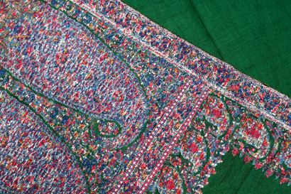 Rare long cashmere shawl, India, first quarter...