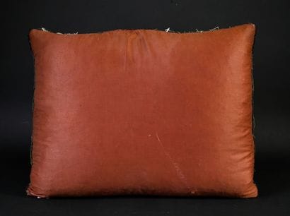 Two cushions in dalmatic orphreys, second...
