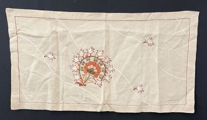 Meeting of six embroidered towels, Turkey,...