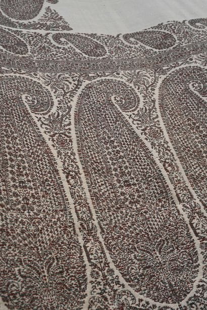 Long cashmere shawl, Restoration period,...