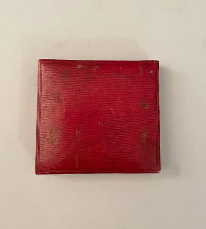 Toothpick set, Empire period, red morocco...