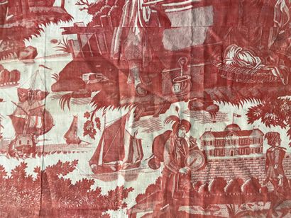 The Savoyard Dance, printed canvas with characters,...