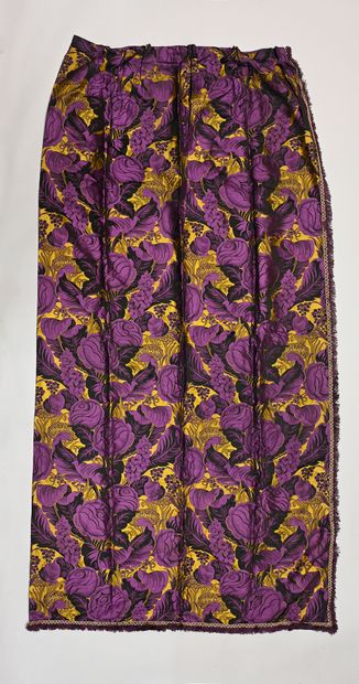 Two pairs of curtains, circa 1925, lampas...