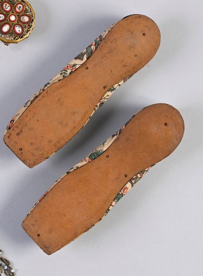 Pair of young girl's shoes, early nineteenth...