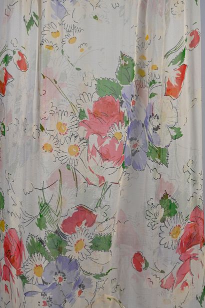 Cocktail dress, circa 1930, sleeveless chiffon...