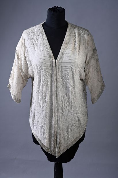 Jacket of an embroidered evening set, circa...