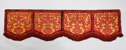 Lambrequin in embroidery of application,...