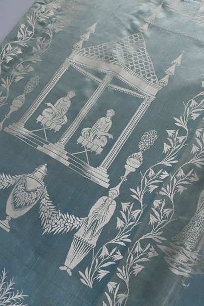 Important lampas panel of a piece of furniture...