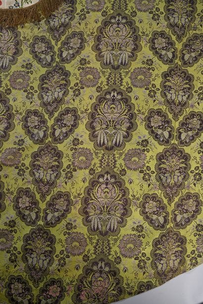 Chape in two remarkable silks, XVIIIth century,...