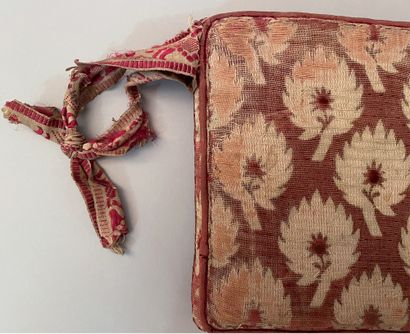 Set of three cushions in Persian embroidery...
