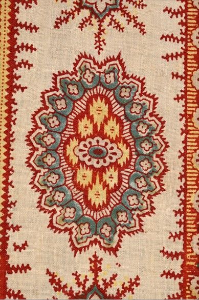 Neckerchief, 19th century, cream cotton canvas...