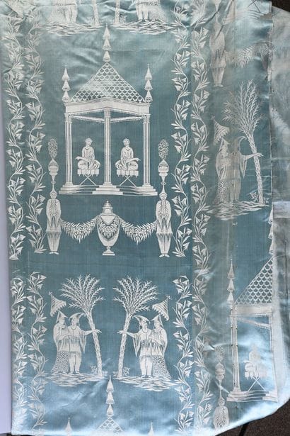 Important lampas panel of a piece of furniture...
