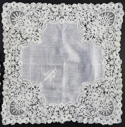 Mouchoir à encadrement, Duchesse de Bruxelles,...