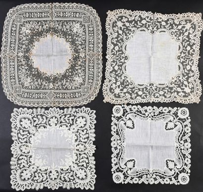 Quatre mouchoirs, Duchesse, application de...