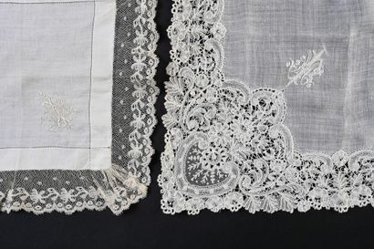 Mouchoir à encadrement, Duchesse de Bruxelles,...