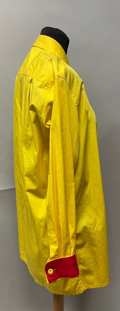 KO AND CO, yellow poplin shirt. Size M