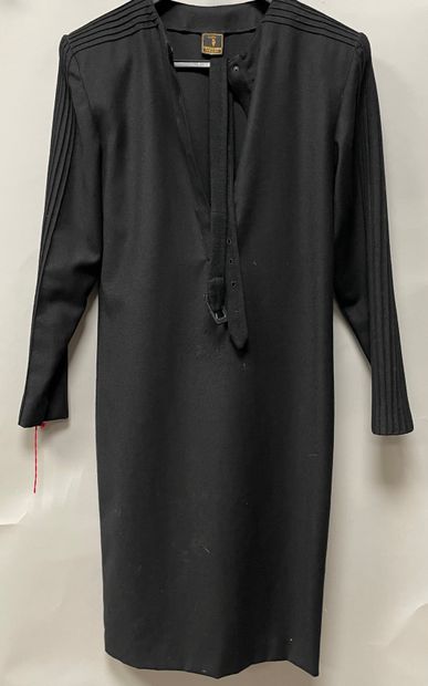 RUSSARDI, wool wrap dress, coordinated belt,...