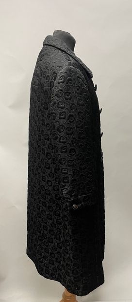 VALENTINO, black cotton dress embroidered...