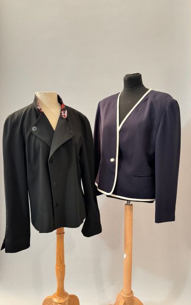 ALAIN MANOUKIAN, jacket in black polyester...