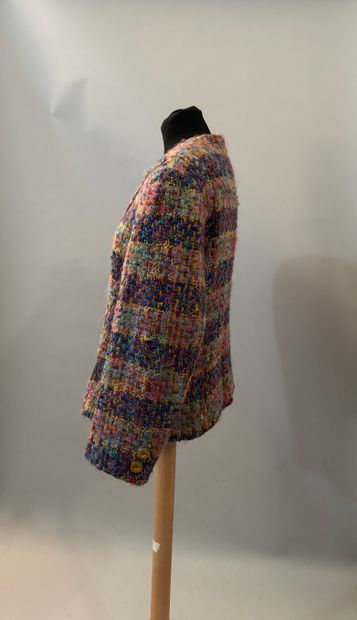 MANUSCRIT PARIS, multicolored tweed jacket....
