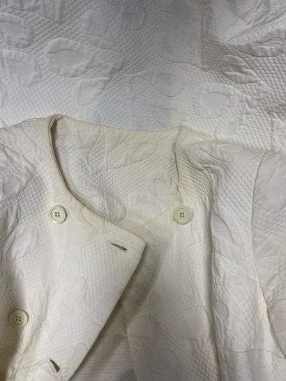 Attributed to CHANEL, dress in cloqué of...