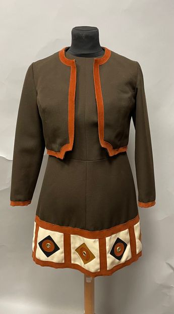 GIGI circa 1966, dress and jacket set in...