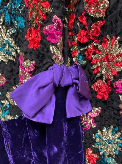 GUY LAROCHE HAUTE COUTURE, velvet and cloqué...