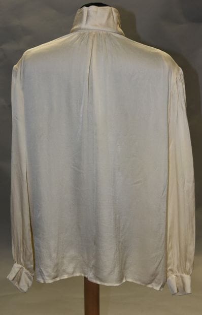 NINA RICCI, ivory silk blouse, Few stains,...