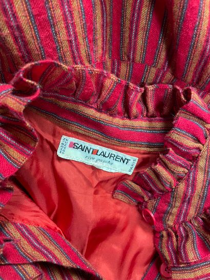 SAINT LAURENT RIVE GAUCHE circa 1977, wool...
