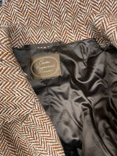 OPELKA CUMBERLAND DEBAKER PARIS, tweed coat....