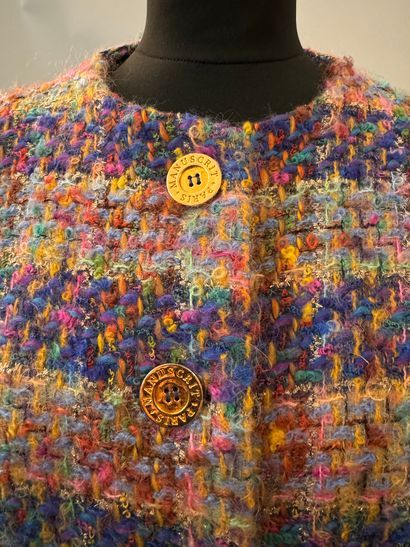MANUSCRIT PARIS, multicolored tweed jacket....